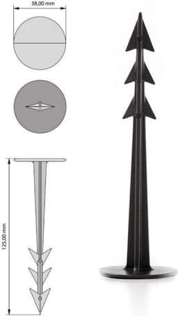 Grondanker 125 mm voor tuinvlies, onkruiddoek en onkruidfolie – 200 stuks — thumbnail 5