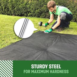 Stevige Antiroest Grondankers voor Tuin en Camping - 250 Stuks - 150 mm Lang — thumbnail 2