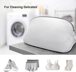 2-delige waszak voor wasmachine: beschermende netstof voor schoenen - anti-beschadiging - wasbescherming — thumbnail 5