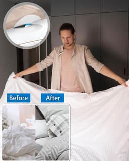 20 stuks Dekbedpinnen - Bed Sheet Holders - Quilt Clips - Dekbedovertrek Clips - Attachment Comforter - Quilt Fixing Clips - Om rommelige lakens te organiseren - Kunststof — thumbnail 2