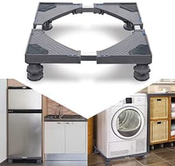 Verstelbare wasmachine sokkel met schokdemping en antislip voor droger en koelkast (breedte 44-75 cm, hoogte 10-13 cm) — thumbnail 1