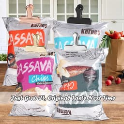 6 Zwarte Zakclips RVS voor Voedselzakken en Chipzakken — thumbnail 2