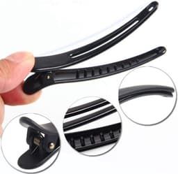Professionele Krokodillen Haarclips Zwart voor Dames en Heren - 12 Stuks — thumbnail 2