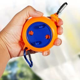 Draagbare waslijn voor op de camping, uitschuifbare waslijn van 8 meter, uitschuifbare waslijn voor op de camping, oprolbare waslijn, uitschuifbare draagbare waslijn, dubbele waslijn. — thumbnail 2