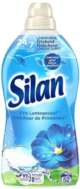 2 x Silan – Wasverzachter – Classic Blue Fris Lentegevoel – 1144 ml - Wasverzachter - Wasgoed Verzachter - Fris Lentegevoel - Wasgoed Geur - Wasgoed Comfort — thumbnail 2