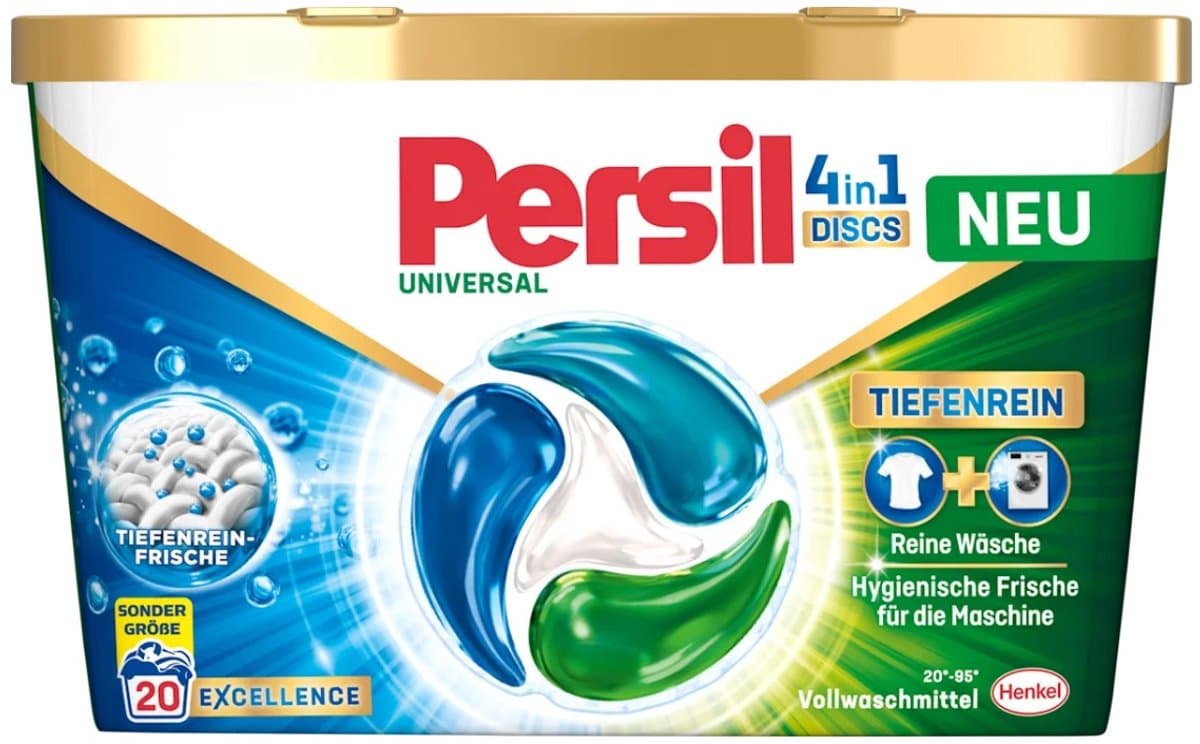Persil 4in1 Deep Clean Wasmiddel Pods 20 stuks voor witte en bonte was krachtig vanaf 20 graden — afbeelding 1