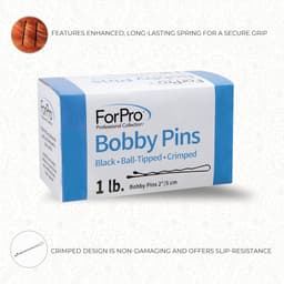 Professionele Bobby Pins Zwart 5 cm - Antislip Haarspeldjes met Balpunt (ca. 400 stuks) — thumbnail 3