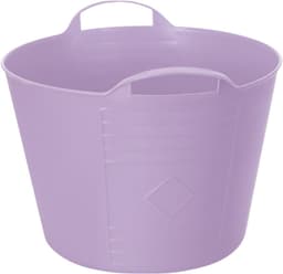Flexibele kuip / emmer - 2x - lila paars - 15 liter - kunststof - 35 x 28 cm - met handvatten — thumbnail 4