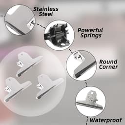 Grote Metalen Bindclips 75 mm - Sterke Klemmen voor Documenten en Foto's (10 stuks) — thumbnail 3