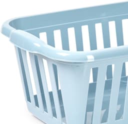Plasticforte Wasmand - 2x - blauw - kunststof - 40 liter - 60 x 40 x 26 cm - manden voor wasgoed - huishouden - opbergmand — thumbnail 3
