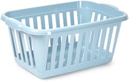 Plasticforte Wasmand - 2x - blauw - kunststof - 40 liter - 60 x 40 x 26 cm - manden voor wasgoed - huishouden - opbergmand — thumbnail 2
