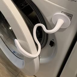 Magnetische deurbeugel voor wasmachine - Verstelbaar en Flexibel - Voorlader Wasmachine Deur Prop - Universele Houder - voor Wasmachine Drogen Wasmachine - Voor Droge en Geventileerde Deur - wit — thumbnail 3
