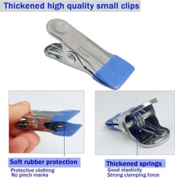 Nail Sock Drying Rack Aluminium Sock Hooks Underwear Hooks with Weatherproof Hooks Suitable for Socks Underwear Underwear Shoe Inserts Baby Clothing Gloves (Blue) — thumbnail 5