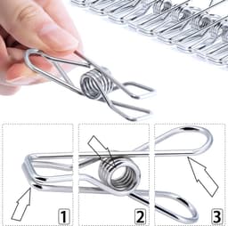Anti windknijpers - Badlaken Wasknijpers - Handdoek Klemmen - Strandlaken Knijpers - Wasrek Knijpers - Anti-slipclip - huishoudelijke kleding clip - Knijpers voor Wasrek - kleine deken clip - waslijn clip - Rokjesclip - Badlaken Clips - 60 stuks — thumbnail 5