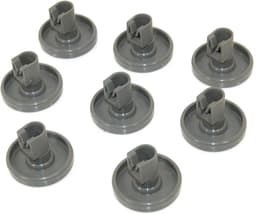 Vaatwasser Wieltjes - Onderste Mand Wielen - Reparatie Huishoudelijk - Origineel Onderdeel - 8 Stuks - Wit — thumbnail 2