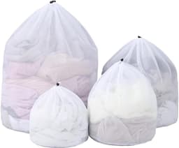 Allecto Plus - Waszak set: 4-delige set wasnetten voor wasmachine - 4 maten - trekkoord - truien jeans ondergoed beha's jassen — thumbnail 1