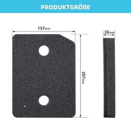 4 stuks - Droogfilters geschikt voor Miele T1 - Droger basisfilter - Droger warmtepompdroger filter - Sokkelfilter - Warmtewisselaar sponsfilter - Pluisfilter voor condensdroger - Zwart — thumbnail 5