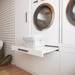 Wasophoogte® Wasmachine Kast Milan - Wasmachine verhoger - Wasmachine ombouw - 700(D)*2030(B)*2350(H) mm - Wit — thumbnail 5