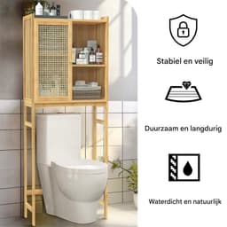 Wasmachine ombouw Grandiose - Meubelkast voor wc - Opbouwmeubel - Droger - 155x60cm — thumbnail 3