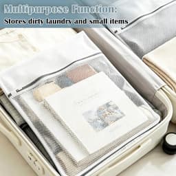 15 herbruikbare mesh waszakken met ritssluiting, ideaal voor ondergoed, sokken en delicate kleding, 30 x 40 cm — thumbnail 3