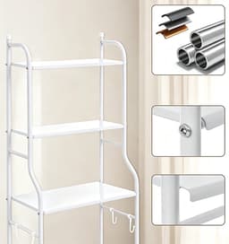 Ruimtebesparende Plank Voor De Wasmachine - Waterdichte Organizer - Planken Boven De Wasmachine - Met 3 Planken — thumbnail 3