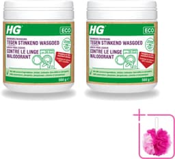 2 x HG ECO - Wasmiddeltoevoeging Tegen Stinkend Wasgoed - Effectieve Formule - 16 Wasbeurten - 500 g - Bulkverpakking - Wasmiddel - Douchemop - Stankmoleculen — thumbnail 1