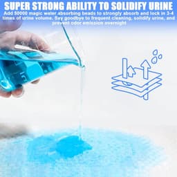 absorberend, 50 stuks, 240 x 130 mm, draagbare wc-inzetstukken met absorberende pads, super absorberend, campingtoilet, toiletzak voor volwassenen — thumbnail 4