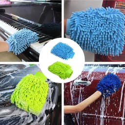 2 stuks microvezel washandje - reinigingshandschoenen voor voertuigen en huishoudelijk gebruik — thumbnail 4