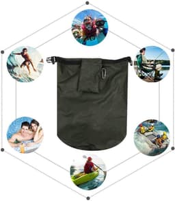 Droogtas voor buiten, opvouwbare waterdichte pvc-vattas, lichte waterdichte kanotassen (50 l) — thumbnail 5