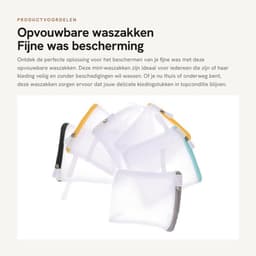 Allecto - Opvouwbare waszakken - Fijne was bescherming - Mini formaat — thumbnail 5