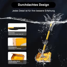 Droogbouwtroffel Drywall Flat Finishing Gereedschapsset, met draaibare droogbouwtroffel en verstelbare handgreep voor huisrenovatie — thumbnail 3