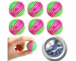 Antiklitters Ballen voor Wasmachine - 6 Stuks - Verwijdert Huisdierhaar