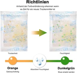 20 g x 15 stuks Silicagel Zakjes Droogmiddel met Oranje Silica Gel Indicator voor Vochtverwijdering — thumbnail 2