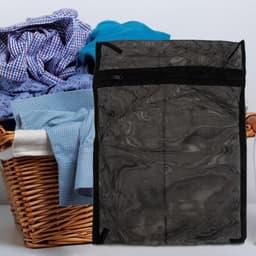 Zwarte Mesh Waszakken 30 x 40 cm voor Lingerie en Sokken - Set van 6, Geschikt voor Wasmachine en Reizen — thumbnail 4