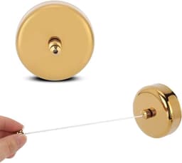 Uittrekbare waslijn van roestvrij staal 304, 6 m (goud) — thumbnail 5
