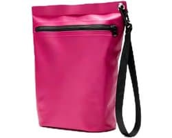 Tas met ritssluiting voor buiten, 2 maten, 6 kleuren, voor strand, zwembad, vissen en natte kleding, Fuchsia, taglia alta, Waterdichte tas