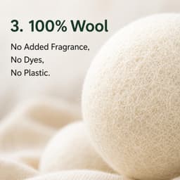 Natuurlijke Wol Droogballen voor Wasdroger — thumbnail 3