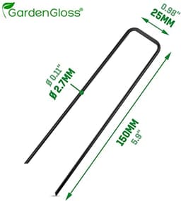 Grondankers voor Tuin en Schutting - 25 Stuks - 150 mm Lang, Voor Onkruidvlies en Net — thumbnail 1