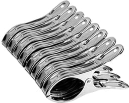 Wasknijpers 16 stuks, grote handdoekklemmen voor strandstoelen, roestvrijstalen klemmen voor handdoeken — thumbnail 1