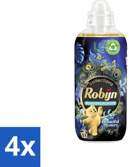 4 x Robijn - Beautiful Mystery - Wasverzachter - 33 Wasbeurten - Wasverzachter - Wasmiddel - Geur - Fris - Zachtheid — thumbnail 1