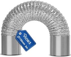 Afvoerslang 10 m 125 mm Flexibele Buis voor Luchtgeleidingssystemen en Airconditioning