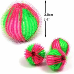 6 verpakkingen wasballen voor ontharing en vlekverwijdering - was- en beschermingsballen voor kledinghaarballen -Verwijdert effectief dierenhaar, pluisjes en huidschilfers van beddengoed en kleding, geschikt voor wasmachines — thumbnail 4