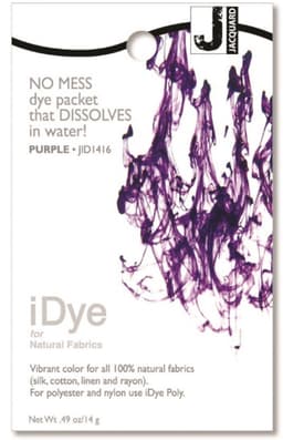 Jacquard textielverf iDye Natural 14 gr paars voor stoffen. — thumbnail 1