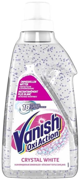 2 x Vanish Oxi Action - Kristalwit - Vlekkenverwijderaar Gel - Zonder Bleek - Witte Was - 15 Wasbeurten - Vlekkenverwijderaar - Witte Was - Wasmiddel - Vlekken Verwijderen - Wit Maken — thumbnail 2