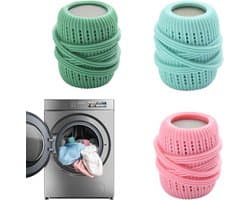 3 stuks Wasmachine Wasbal, Wasontharder Dispenser, Herbruikbare Droger Bal, Stof Wasverzachter Bal, Herbruikbare Droger Ballen, Wasverzachter Dispenser Bal voor Wasmachine, Droger, Huishoudelijke — afbeelding 1