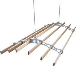 Droogrek Ophangbaar - Plafond Wasrek - Wit - 1.2m — thumbnail 1