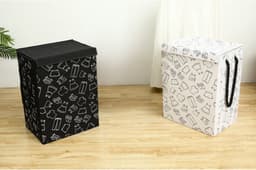Trendx Store-Opbergmand kinderen - Speelgoedmand kinderen - wasmand opvouwbaar-Wasmand & Opbergmand Kinderkamer - Stijlvolle Kledingmand - 57L Wasmand — thumbnail 5