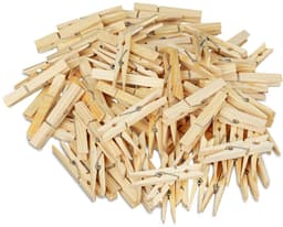 houten wasknijpers - set van 100 - 7 cm - groot - knutselen — thumbnail 4