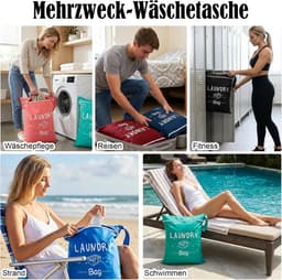 Reiswaszakken - Polyester - Waterdicht - Ruim 55 x 45 cm - Voor Reizen en Fitness — thumbnail 4