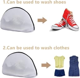 Waszakken voor Schoenen - Polyester - Duurzame Ritssluiting - Opvouwbaar - Voor Wassen en Organiseren — thumbnail 5